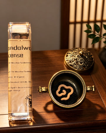 Old Sandalwood Coin Incense | Relaxing Scent, Free Incense Burner | TeaHound